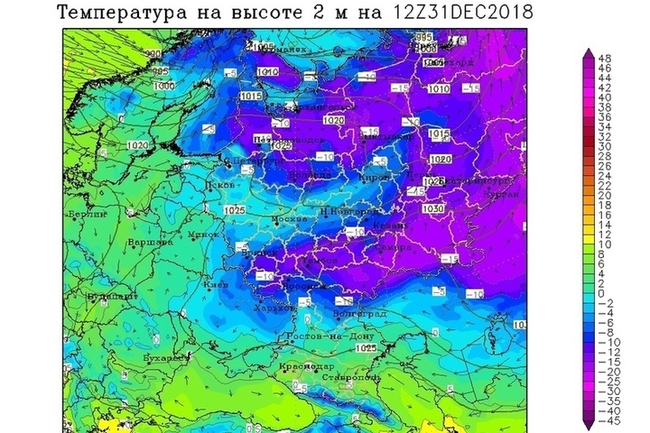 Карта осадков калуга завтра