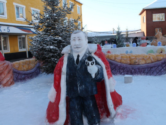 Леонид Якубович и действующий барабан из снега появился в кузбасской колонии