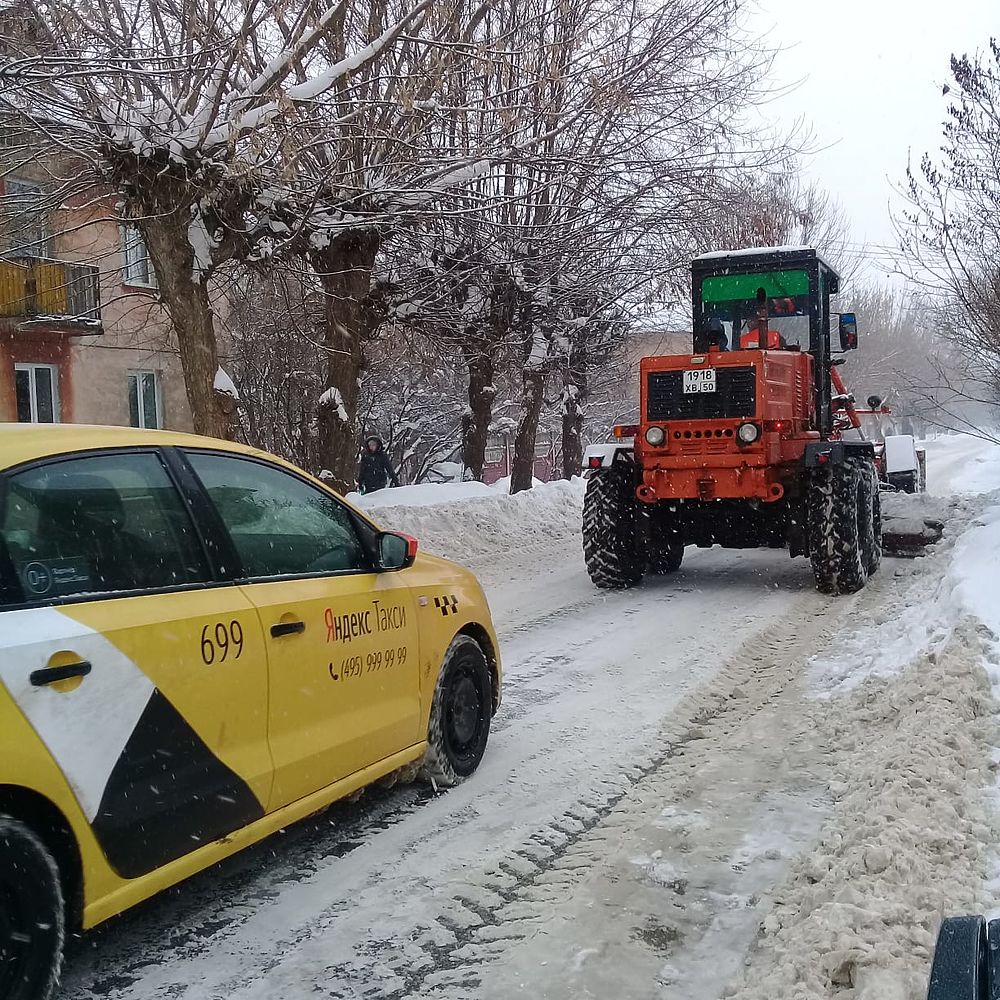 В городском округе Серпухов продолжают ликвидировать последствия обильного снегопада 