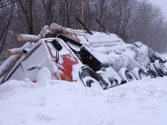 Из-за ошибки водителя лесовоза в Свердловской области погибли четыре человека