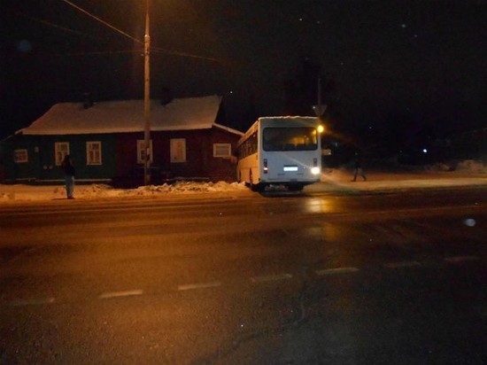 В Ярославской области водитель автобуса спасая собаку, врезался в дом