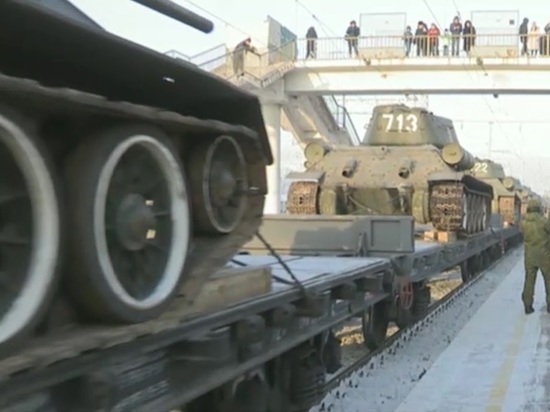 Эшелон с танками пройдет через Ярославль