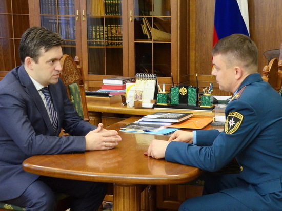 Новый начальник МЧС Ивановской области встретился с губернатором