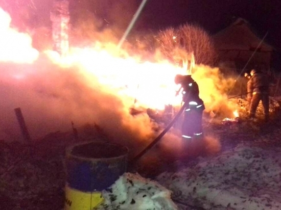 Мужчина сгорел в собственном доме под Калугой