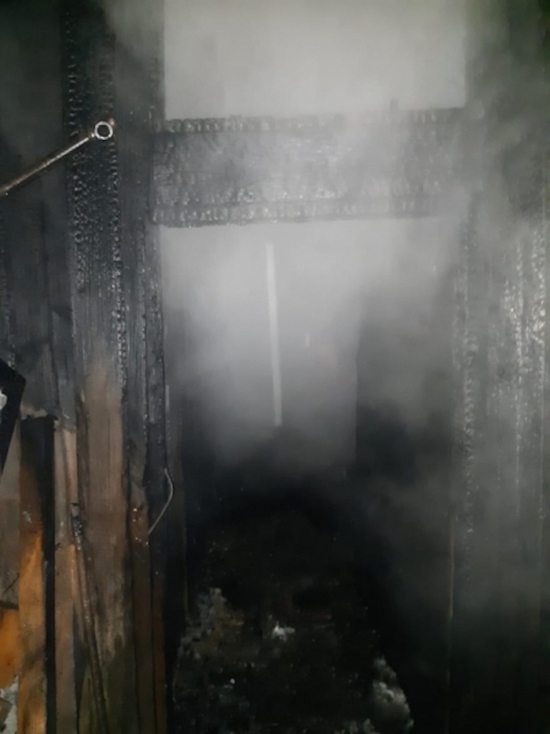 В Туле сгорел частный дом