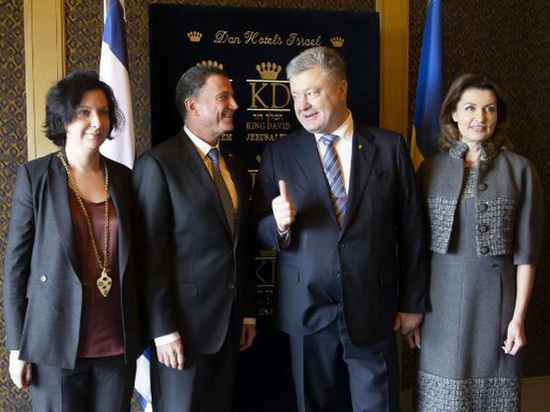 Снимок был сделан на встрече украинского лидера со спикером Кнессета