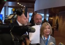 Представитель украинской делегации в ПАСЕ Борислав Береза грубо оттолкнул и вступил в словесную перепалку с российский тележурналисткой Ольгой Скабеевой