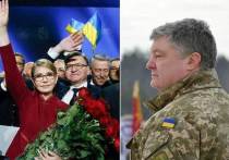 Лидер партии «Батькивщина» Юлия Тимошенко и нынешний глава государства Петр Порошенко могут пройти во второй тур президентских выборов на Украине