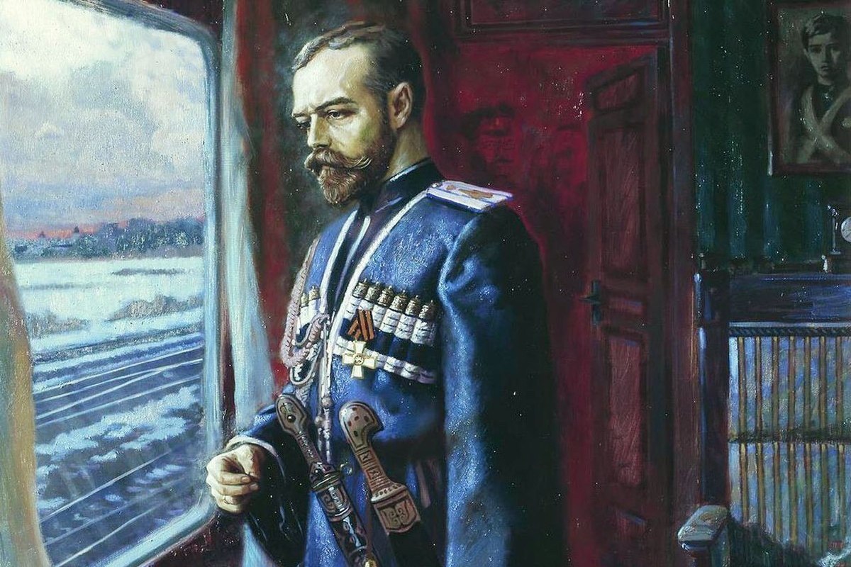 Картина посвящена юбилею события произошедшего в царствование николая ii