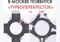 «Турбокольцевой» перекресток впервые появится в Москве с наступлением весенне-летнего сезона