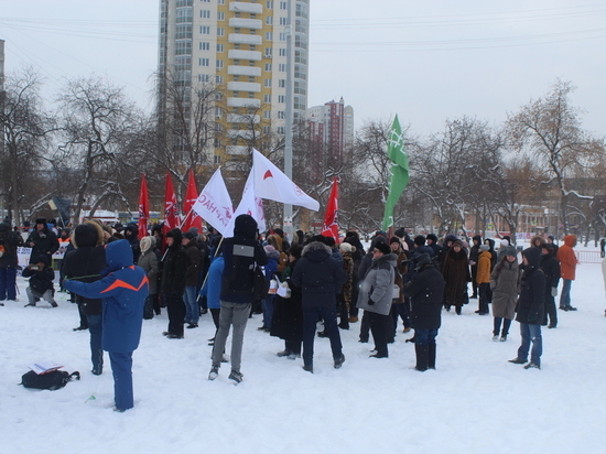 Митинг против мусорной реформы в Екатеринбурге собрал менее 200 человек