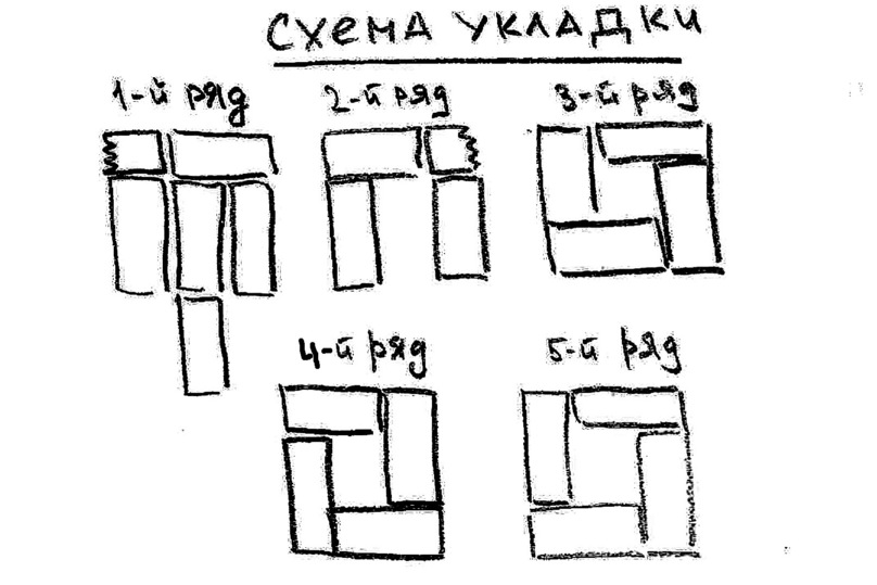 Печь из 21 кирпича схема