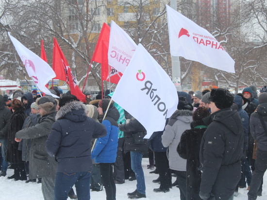 Разношерстная по составу протестная акция в столице Урала массовой не получилась