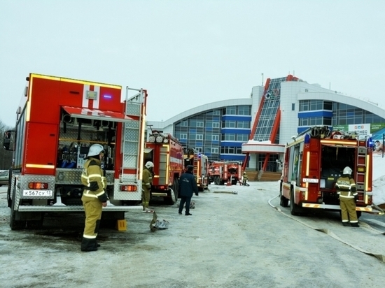 На новом спортивном объекте Саранска устроили условный пожар