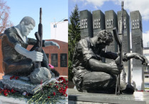 Странный памятник воинам-интернационалистам установили в минувшую субботу в башкирском Салавате у Вечного огня