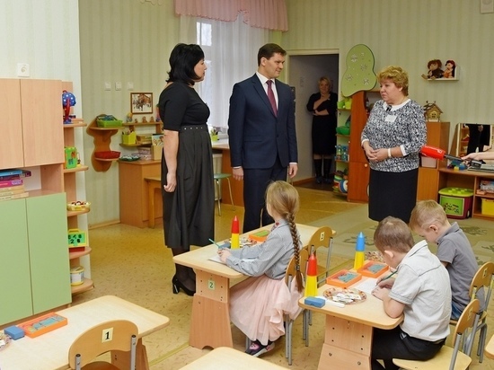 Детский сад для «особых» детей посетил мэр Вологды