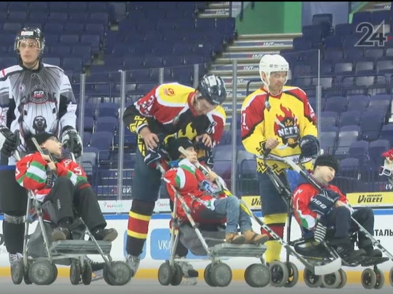 Хоккеисты «Ак Барса» провели в Казани матч с детьми-инвалидами