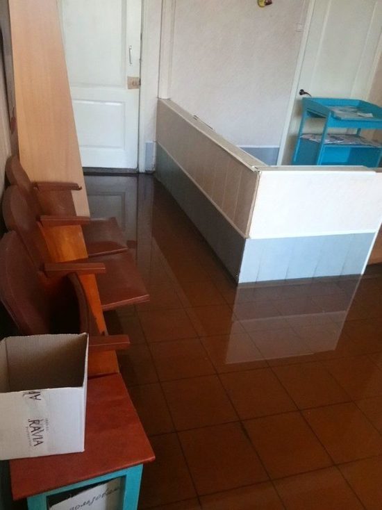 В Тверской области затопило медкабинет, потому что он находится в бане