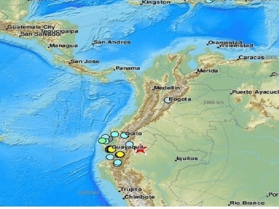 В Эквадоре произошло мощнейшее землетрясение