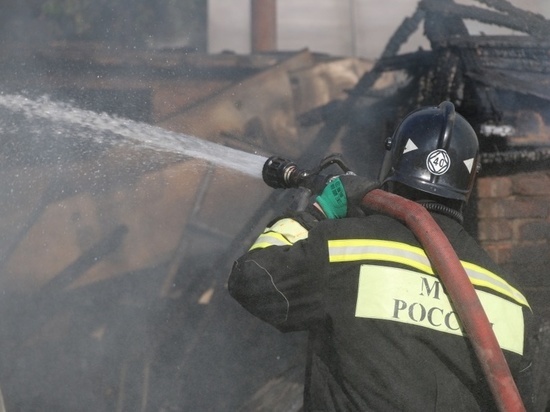 При пожаре в Заволжье пострадала женщина