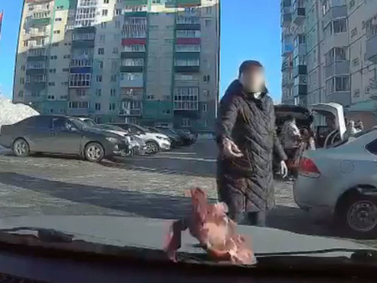 В Междуреченске автомобилистка угодила куском мяса в лобовое стекло другой автомобилистки