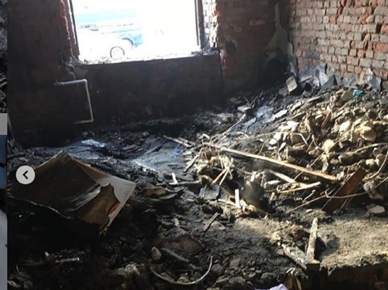 В Белове у семьи погибшего в феврале шахтера сгорела квартира