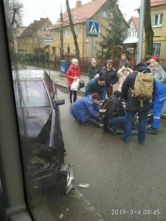 Врезавшийся на улице Чекистов в автобус калининградец, потерял сознание перед ДТП
