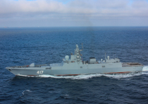 Новейший фрегат Северного флота России «Адмирал Горшков» прошел Ла-Манш
