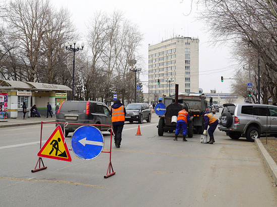 Ямочный ремонт дорог начался в Хабаровске