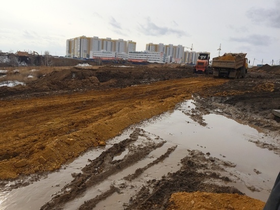 В Красноярске в Солнечном начали строить новую дорогу