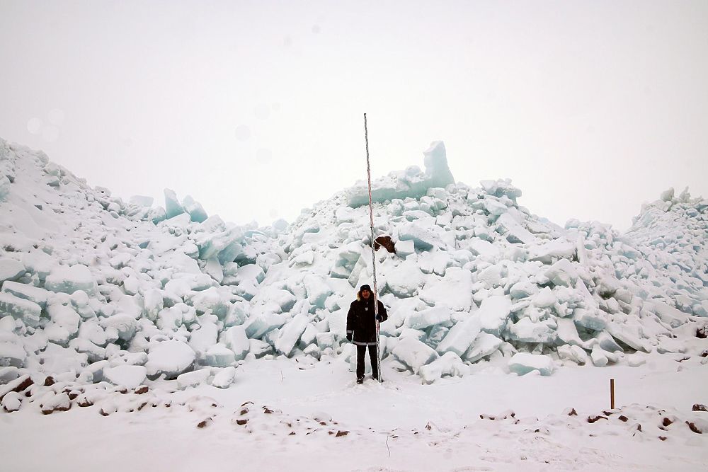 "Игры престолов" в Петербурге: у дамбы и Зеленогорска выросли 9-метровые ледяные стены