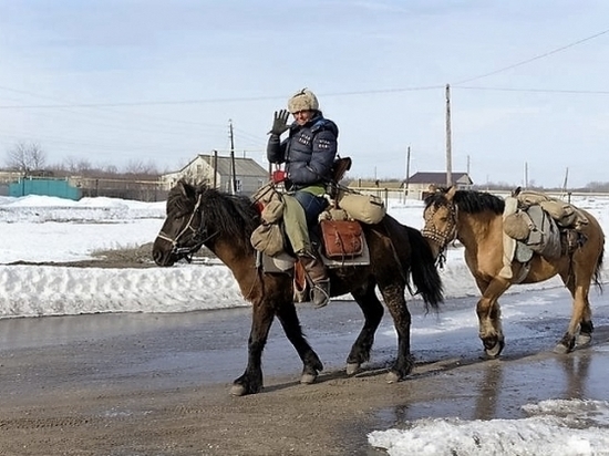 В Волгоградской области подковали лошадей итальянки-путешественницы