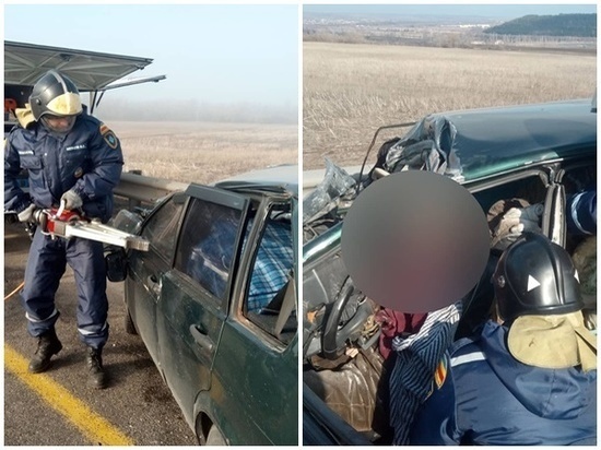  В Ростовской области столкнулись ВАЗ и КамАЗ: погиб водитель легковушки