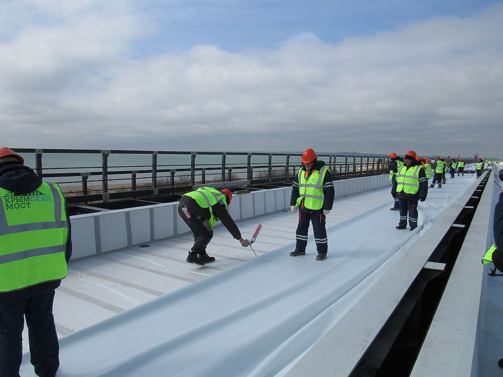 Строительство Крымского моста. Март 2019
