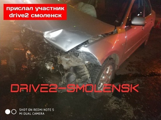 Жесткое ДТП произошло в Смоленске, авто восстановлению не подлежит