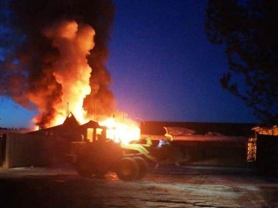 Пилорама горела в Киренском районе