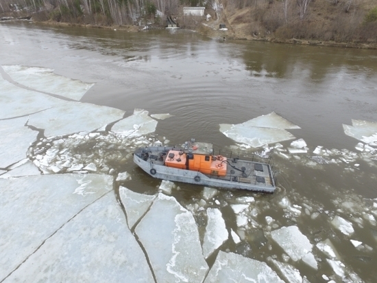 Из-за угрозы наводнения в Красноярском крае взрывают лед на реках