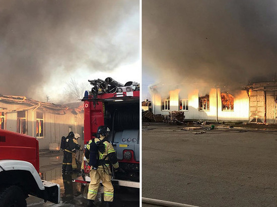 Пожар на кондитерской фабрике в Нальчике тушили почти 10 часов