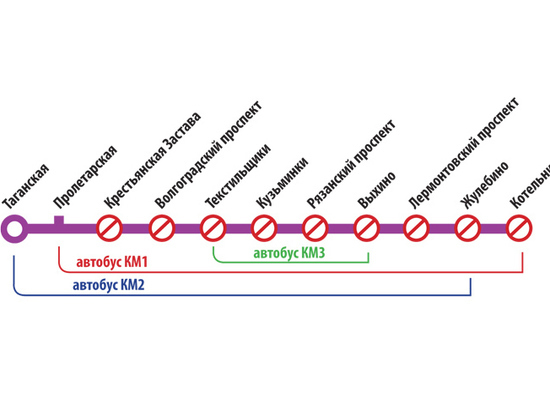 Закрытие участка Таганско-Краснопресненской линии метро