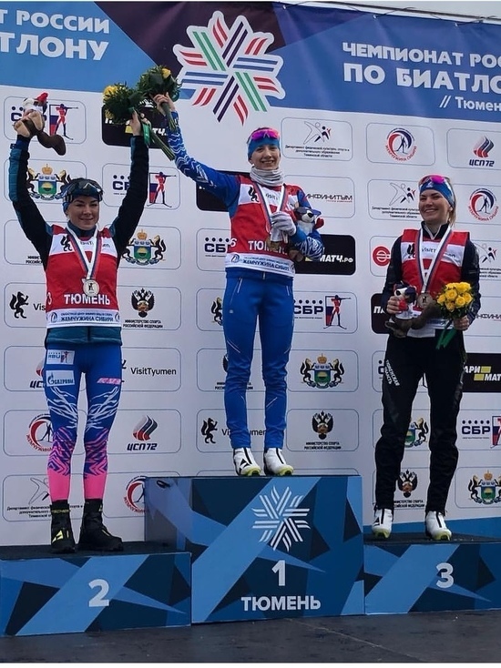 Биатлонистка из Лабытнанги взяла «золото» на чемпионате России