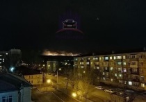 Накануне вечером на правом берегу Красноярска горела Лысая гора