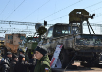 Поезд с военной техникой прибудет в Красноярск 5 апреля в рамках акции «Сирийский перелом»