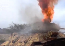 Йеменские повстанцы из движения «Ансаралла» сожгли танк легендарный танк Т-34-85 времен Великой Отечественной войны