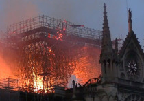 Российские граждане, видимо, находились в здании собора Парижской Богоматери, когда там произошел пожар, пишут французские СМИ