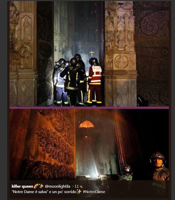 Нотр-Дам после пожара: впечатляющие кадры изнутри