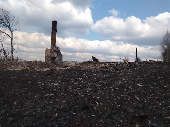 В Смоленской области из-за пала сухой травы сгорела целая деревня