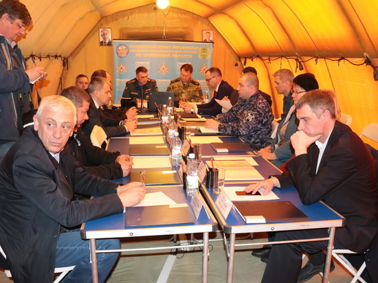 Всероссийский штаб проводит учения по безаварийному половодью в Калужской области
