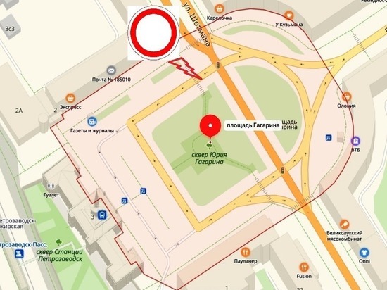 Схема движения по площади Гагарина в Петрозаводске изменится на следующей неделе