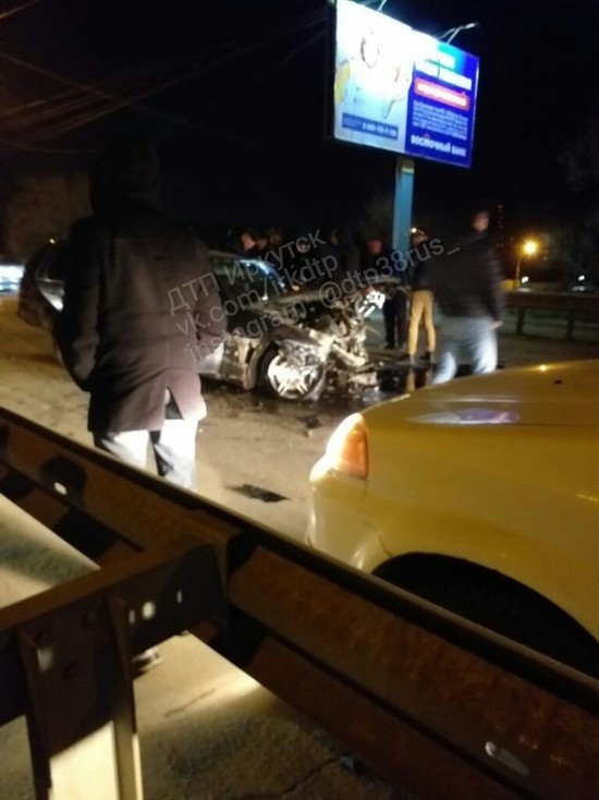 Нетрезвый водитель пострадал в спровоцированном им ДТП в Иркутске