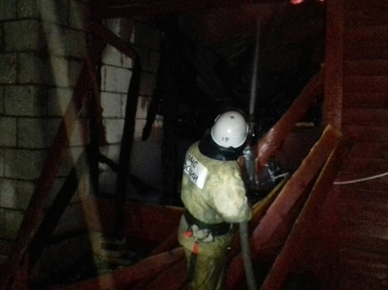 В Мещовске во время пожара погиб мужчина